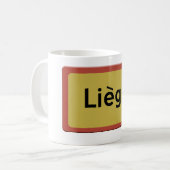 Luik wegwijzer koffiemok (Voorkant links)