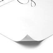 Luimige Minimalistische Script Kaarten en Cadeaus  Poster (Hoek)