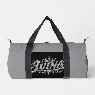 LUINA Luxe Diamanten Kroon Met Eigen Naam Cadeau Plunjezak