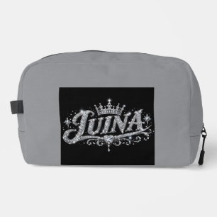 LUINA Luxe Diamanten Kroon Met Naam Als Cadeau Toilettasje