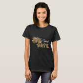 Luipaard 100 dagen van school grappige kinderen le t-shirt (Voorkant volledig)