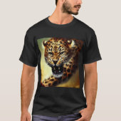 Luipaard (10) Wilde kat T-shirt (Voorkant)