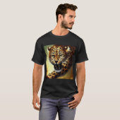 Luipaard (10) Wilde kat T-shirt (Voorkant volledig)