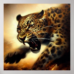Luipaard (11) Wilde kat Poster