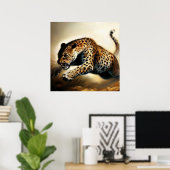 Luipaard (12) Wilde kat Poster (Thuiskantoor)