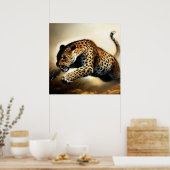 Luipaard (12) Wilde kat Poster (Keuken)