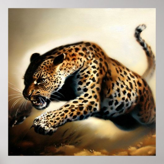 Luipaard (12) Wilde kat Poster (Voorkant)