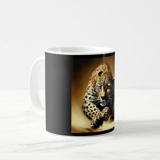 Luipaard (13) Wilde kat Koffiemok (Voorkant links)