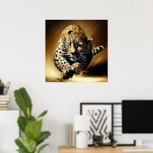 Luipaard (13) Wilde kat Poster (Thuiskantoor)