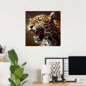 Luipaard (5) Wilde kat Poster (Thuiskantoor)
