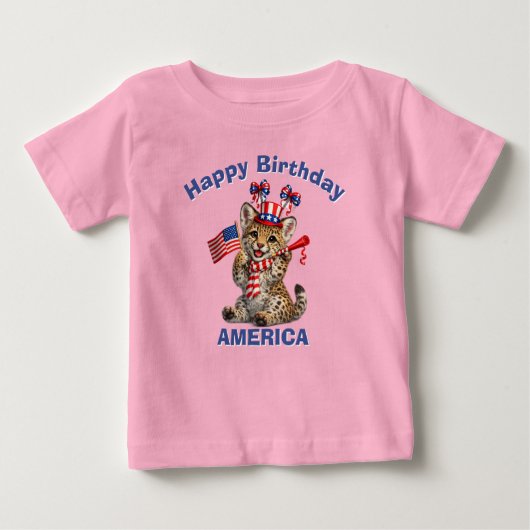 Luipaard (5q) Patriottisch Kinder T-Shirt (Voorkant)