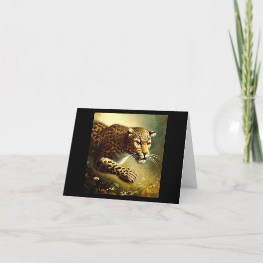 Luipaard (7) Wilde kat Kaart (Voorkant)
