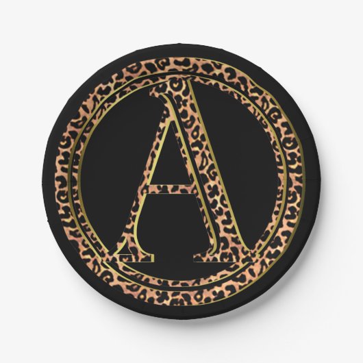 luipaard A Papieren Bordje (Voorkant)