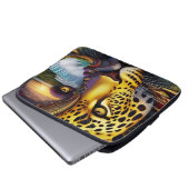 Luipaard Abstracte Kunst Laptop Sleeve (Voorkant onderkant)