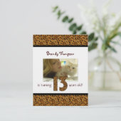 Luipaard afdrukken: 13e uitnodiging (Staand voorkant)