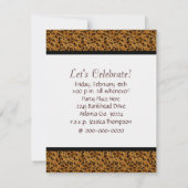 Luipaard afdrukken: 13e uitnodiging (Achterkant)