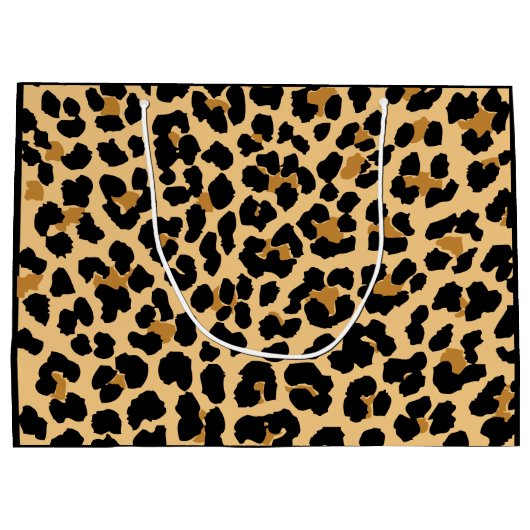 Luipaard afdrukken Aangepast, fijne feestdag cadea Groot Cadeauzakje (Achterkant)
