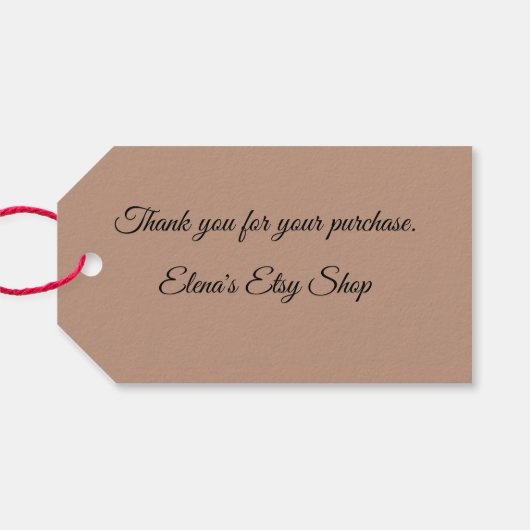 Luipaard Afdrukken Dank je cadeau Label Cadeaulabel (Achterkant Horizontaal)