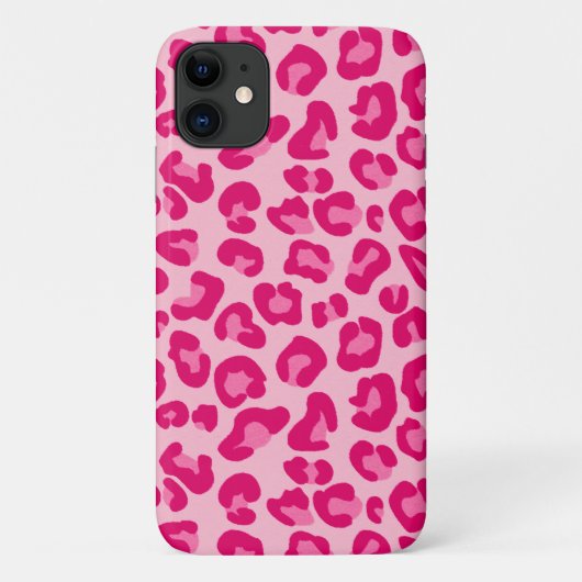 Luipaard afdrukken in pastel roze, hot roze en Fuc Case-Mate iPhone Case (Achterkant)