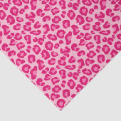Luipaard afdrukken in pastel roze, hot roze en Fuc Tissuepapier (Detail)