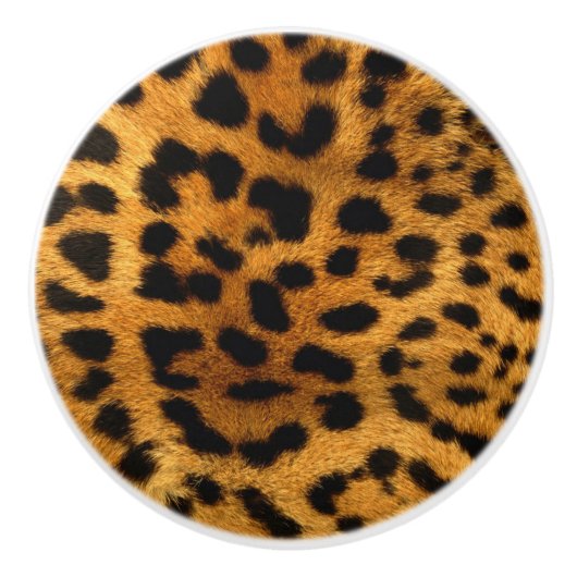 Luipaard afdrukken/keramische knop (Voorkant)