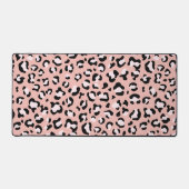 Luipaard afdrukken, luipaarden, roze luipaard bureaumat (Voorkant)