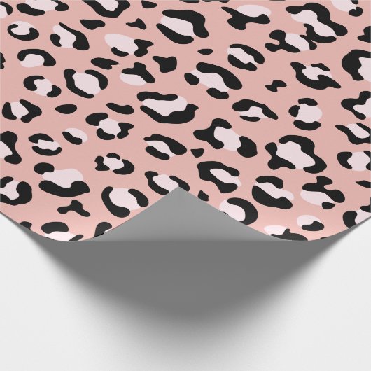 Luipaard afdrukken, luipaarden, roze luipaard cadeaupapier (Hoek)