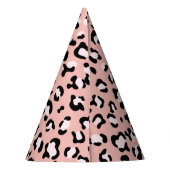 Luipaard afdrukken, luipaarden, roze luipaard feesthoedjes (Achterkant)