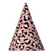 Luipaard afdrukken, luipaarden, roze luipaard feesthoedjes (Rechts)