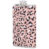 Luipaard afdrukken, luipaarden, roze luipaard heupfles (Links)