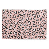 Luipaard afdrukken, luipaarden, roze luipaard kussensloop (Achterkant)