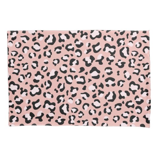 Luipaard afdrukken, luipaarden, roze luipaard kussensloop (Voorkant)