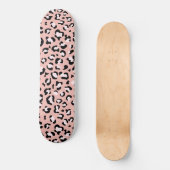 Luipaard afdrukken, luipaarden, roze luipaard persoonlijk skateboard (Voorkant)