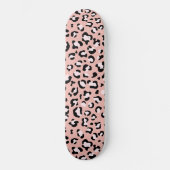 Luipaard afdrukken, luipaarden, roze luipaard persoonlijk skateboard (Voorkant)