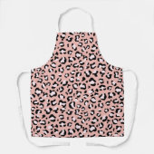 Luipaard afdrukken, luipaarden, roze luipaard schort (Voorkant)