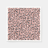 Luipaard afdrukken, luipaarden, roze luipaard servet (Voorkant)