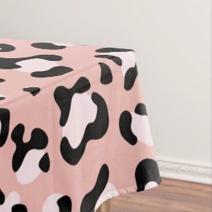 Luipaard afdrukken, luipaarden, roze luipaard tafelkleed