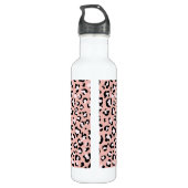 Luipaard afdrukken, luipaarden, roze luipaard waterfles  (Achterkant)