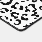 Luipaard afdrukken, luipaarden, zwart-wit bureaumat (Hoek)