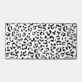 Luipaard afdrukken, luipaarden, zwart-wit bureaumat (Voorkant)