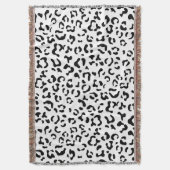 Luipaard afdrukken, luipaarden, zwart-wit deken (Voorkant Verticaal)