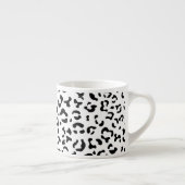 Luipaard afdrukken, luipaarden, zwart-wit espresso kop (Rechts)