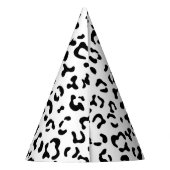 Luipaard afdrukken, luipaarden, zwart-wit feesthoedjes (Achterkant)