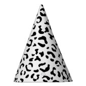 Luipaard afdrukken, luipaarden, zwart-wit feesthoedjes (Rechts)