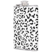 Luipaard afdrukken, luipaarden, zwart-wit heupfles (Links)