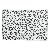 Luipaard afdrukken, luipaarden, zwart-wit kussensloop (Achterkant)