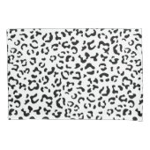 Luipaard afdrukken, luipaarden, zwart-wit kussensloop (Voorkant)