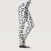 Luipaard afdrukken, luipaarden, zwart-wit leggings (Rechts)
