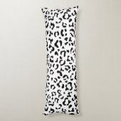 Luipaard afdrukken, luipaarden, zwart-wit lichaamskussen (Achterkant (Verticaal))