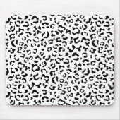 Luipaard afdrukken, luipaarden, zwart-wit muismat (Voorkant)